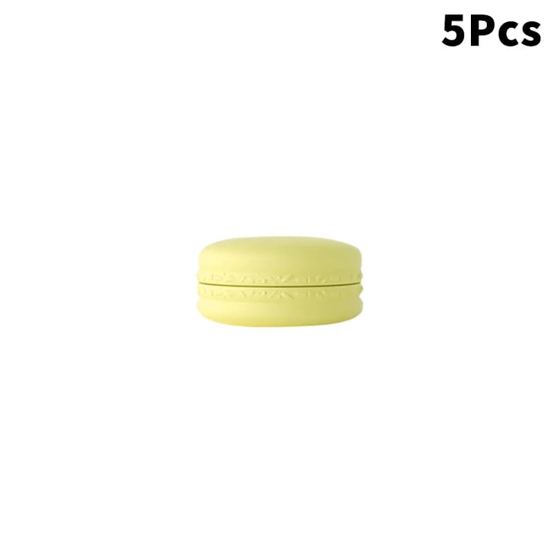 Pot de crème Macaron 5 pièces 10g, bouteille de boîte de crème de Lotion en plastique PP, boîte de r