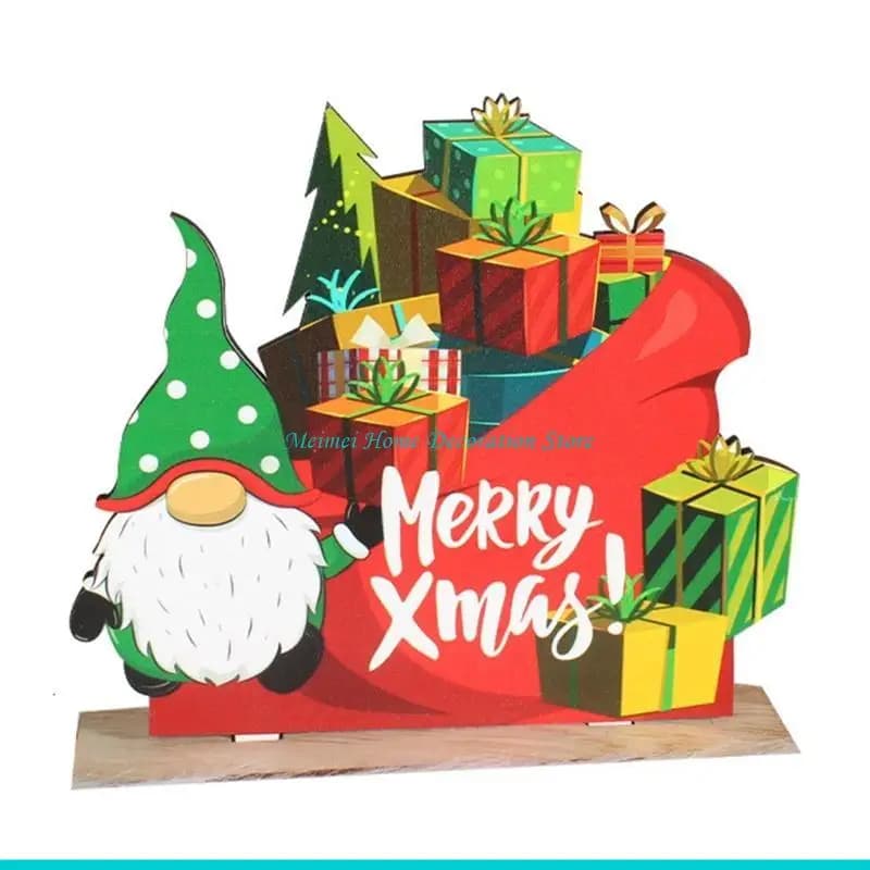 H7BF – noël pour maison, nouvel an, forêt sans visage, vieil homme pour poupée, ornement en bois