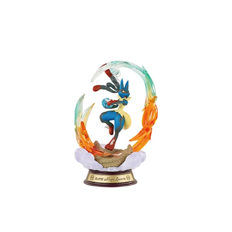 Re-Ment – figurine Pokémon SWING VIGNETTE, collection 4 Mega Lucario Mega Charizard X Dragonite Umbr