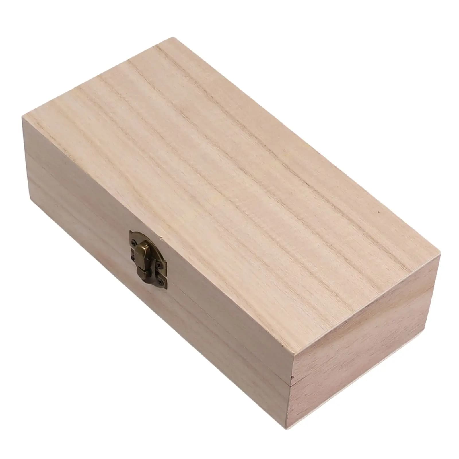Boîte de rangement rectangulaire en bois pour magasin de thé, de grains de café et de décoration de 