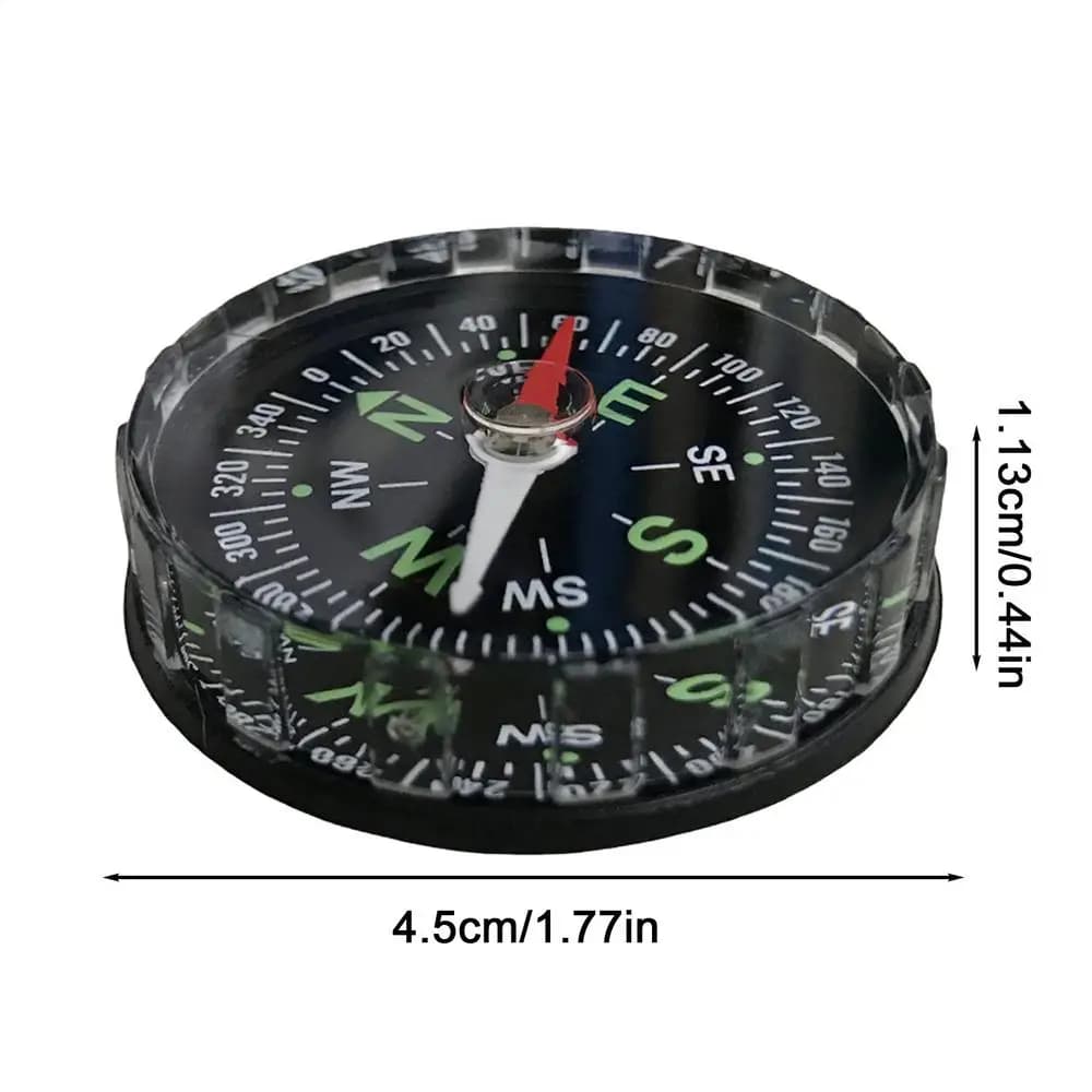 Boussole de survie, outil de navigation, instrument de boussole portable, accessoires anti-perte pou