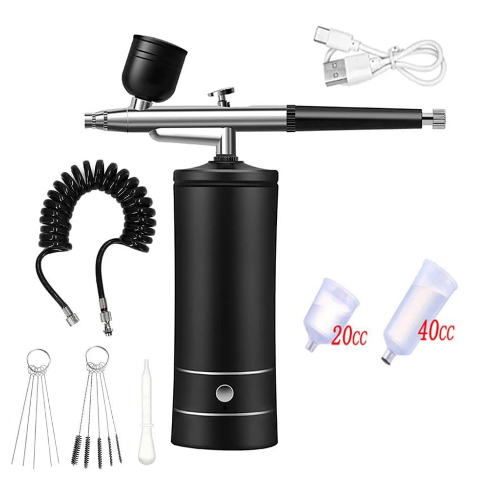 Aérographe avec compresseur aérographe Portable peinture Spray Mini pistolet sans fil brosse à Air p