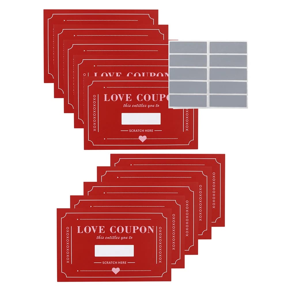 Coupons d'amour à gratter pour Couple, cartes à gratter pour la saint-valentin, cadeaux créatifs pou