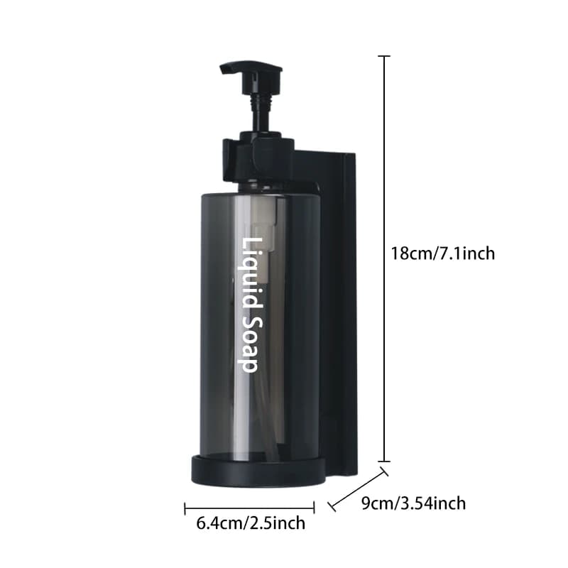 Distributeur de douche et de Lotion de 300ML, conteneur de shampoing et de Gel douche étanche, suppo