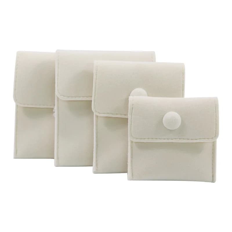 Pochette à bijoux en velours doux, 1 pièce, sac d'emballage, cadeau, Bracelet, collier, boucles d'or
