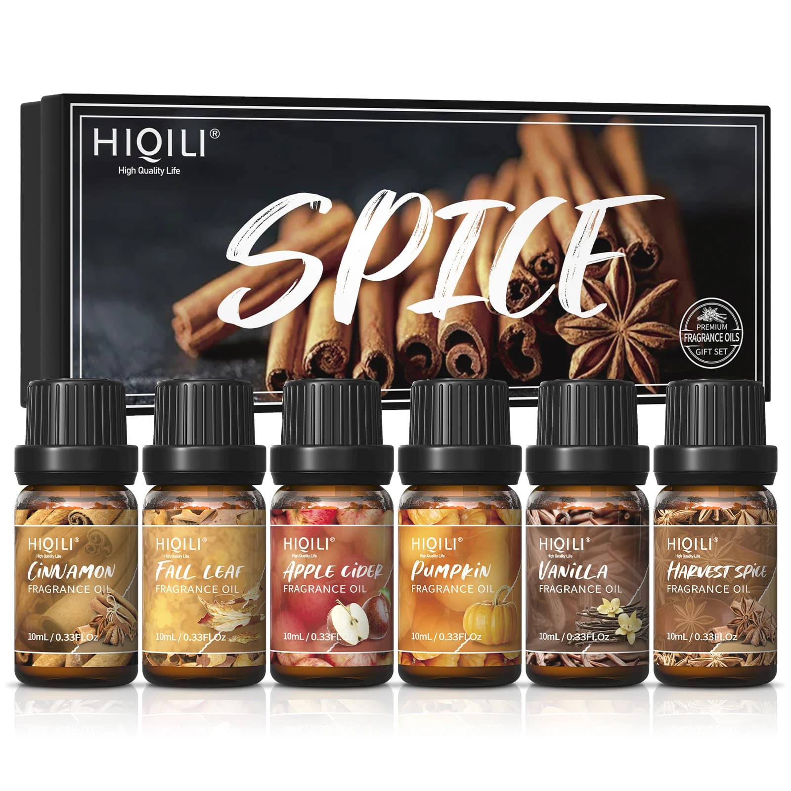 HIQILI – ensemble d'huiles parfumées, 6 pièces x 10mL, ensemble d'huiles de parfum pures pour cadeau