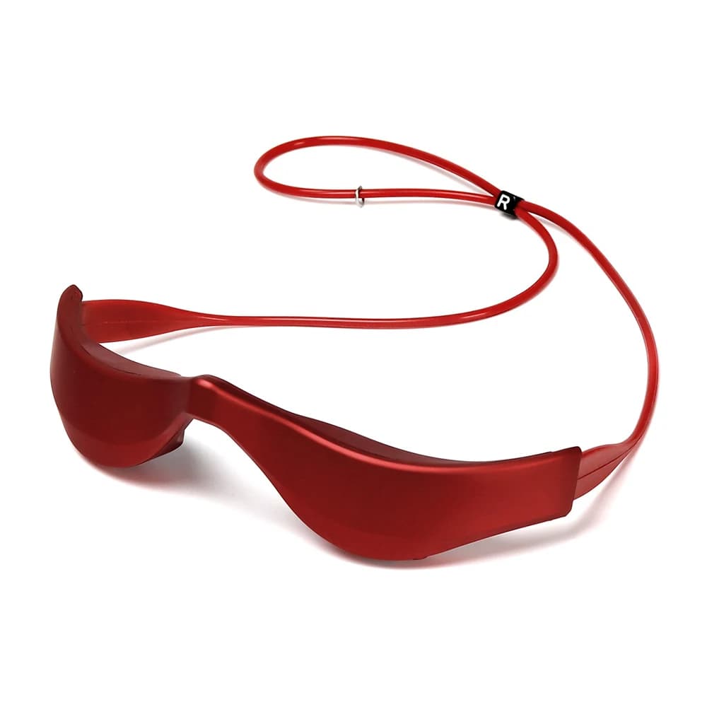 Nouvel appareil de massage oculaire 3D électrique, lunettes de massage des yeux EMS à lumière rouge,