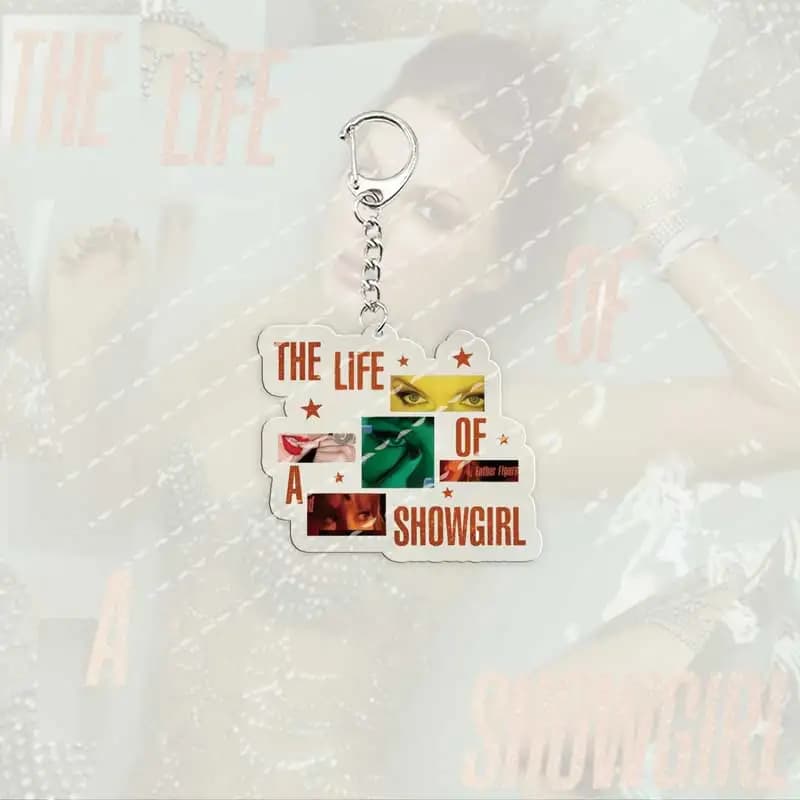 Porte-clés la vie d'une Showgirl, accessoires pour sac, breloques en acrylique, chansons, musique, p