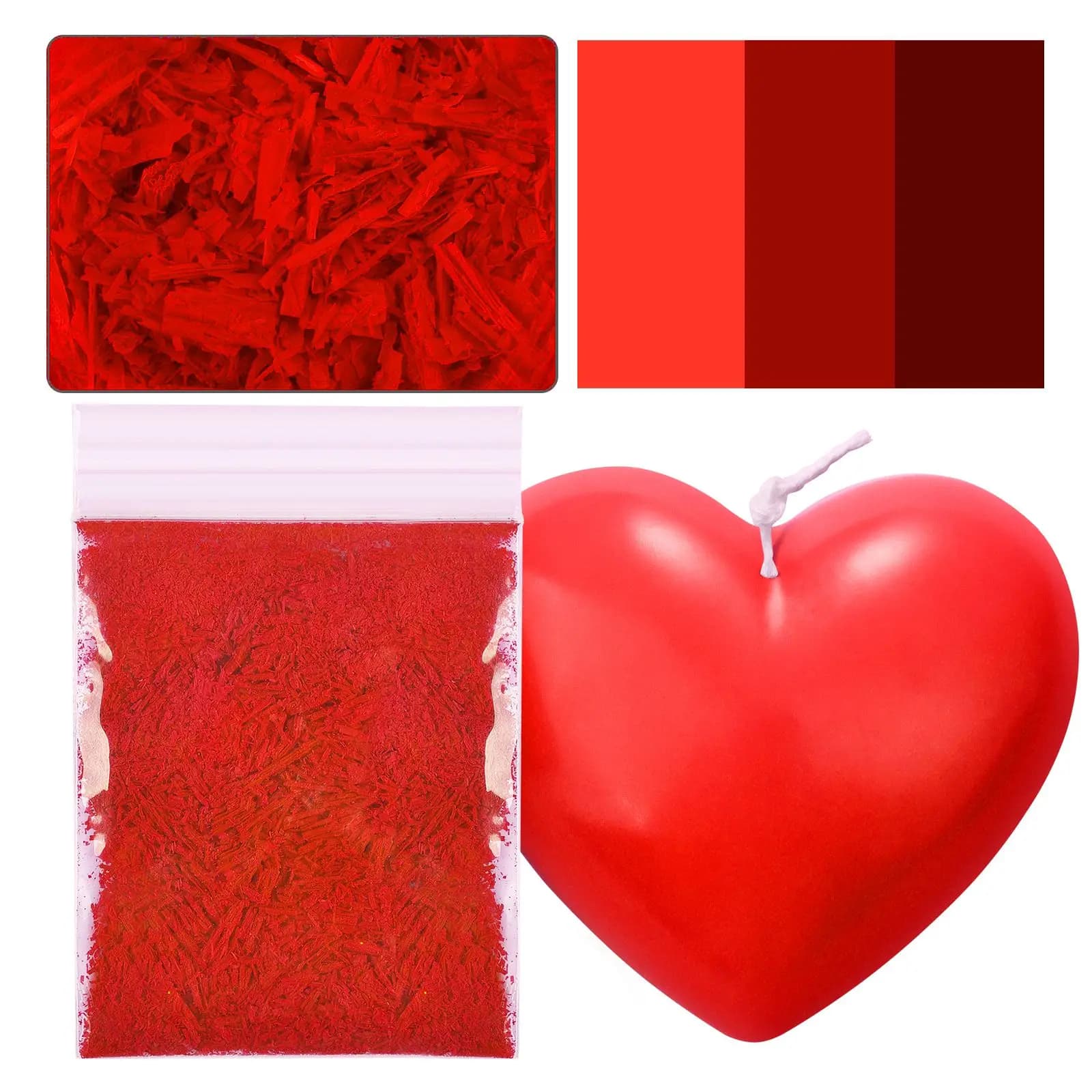 16 couleurs 2 g/sac bricolage bougie cire Pigment Colorant Non toxique soja bougie cire Pigment colo