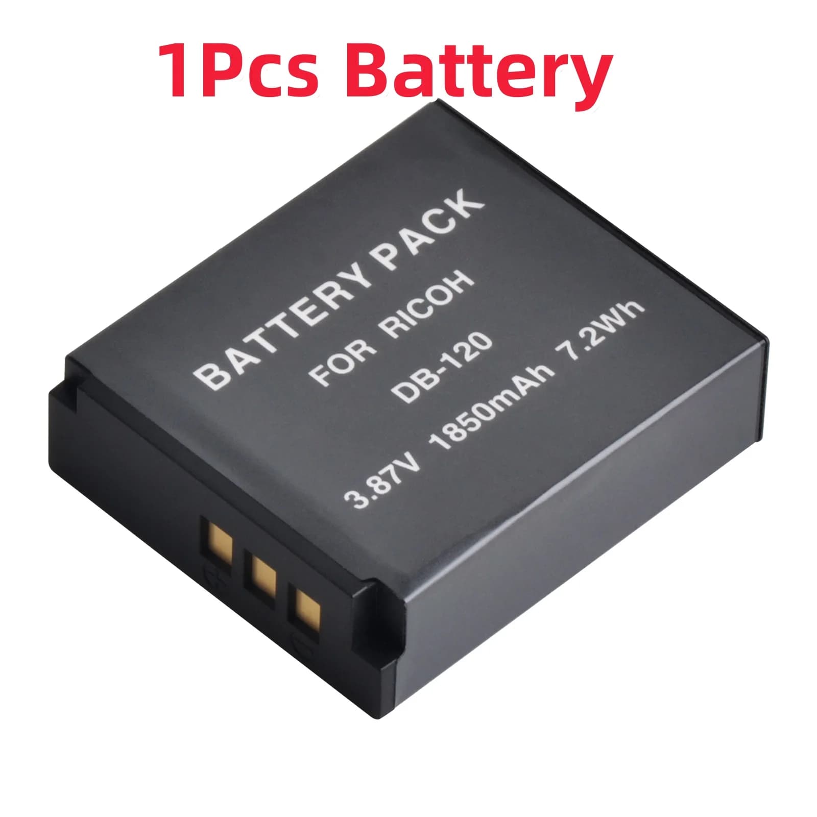 Batterie lithium-ion rechargeable DB-120, chargeur triple batterie avec Type-C/Micro USB, compatible
