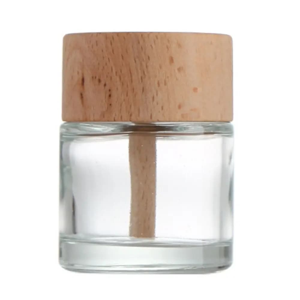Vase diffuseur de parfum en bois massif, bouteille d'aromathérapie, huile essentielle, verre africai