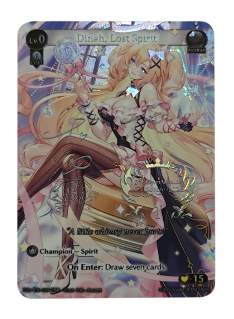 Carte flash DIY GA version anglaise TCG, version cadeau, avec signature, Lost Spirit, Distant Realit