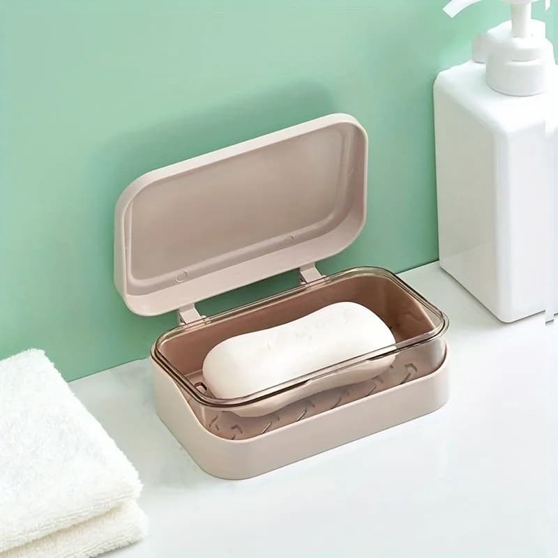 Boîte à Savon Premium avec Couvercle Drainant - Support de Rangement Résistant à l'Eau pour Salle de