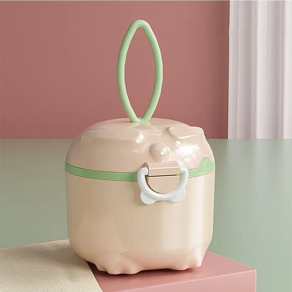 Couleur bonbon avec cuillère à lait en poudre, boîte de stockage des aliments, céréales essentielles