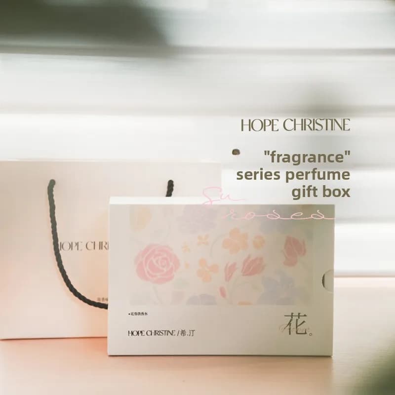 HOPE CHRISTINE Parfum miniature original 5ml Coffret cadeau Coton Fleur de cerisier Lotus Osmanthus 