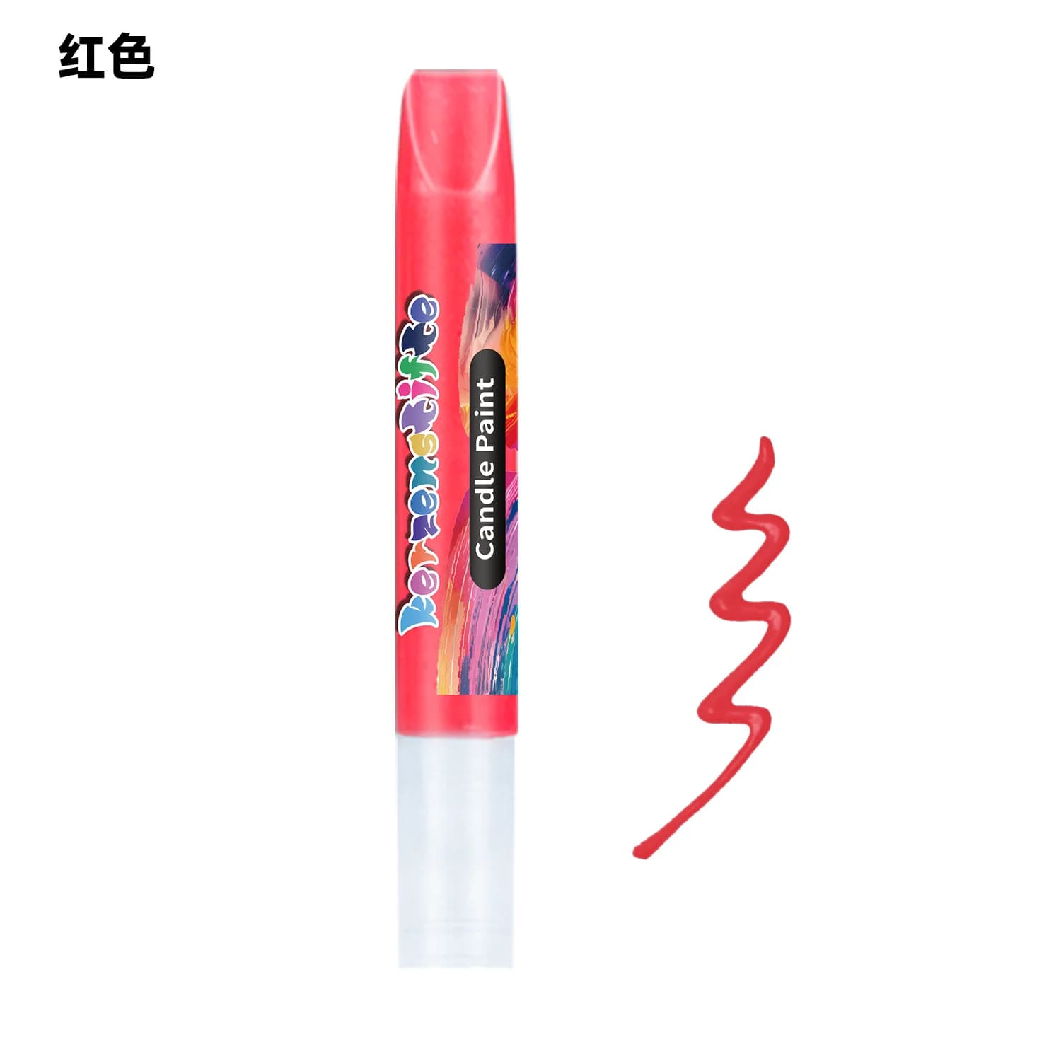 Stylo de peinture pour bougies 10 ml/pc avec fil à crocheter tridimensionnel, forte adhérence pour l