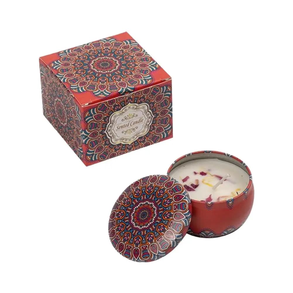 Bougies d'aromathérapie, pots de bougies parfumées à fleurs, cérémonie de mariage, cadeaux de noël, 