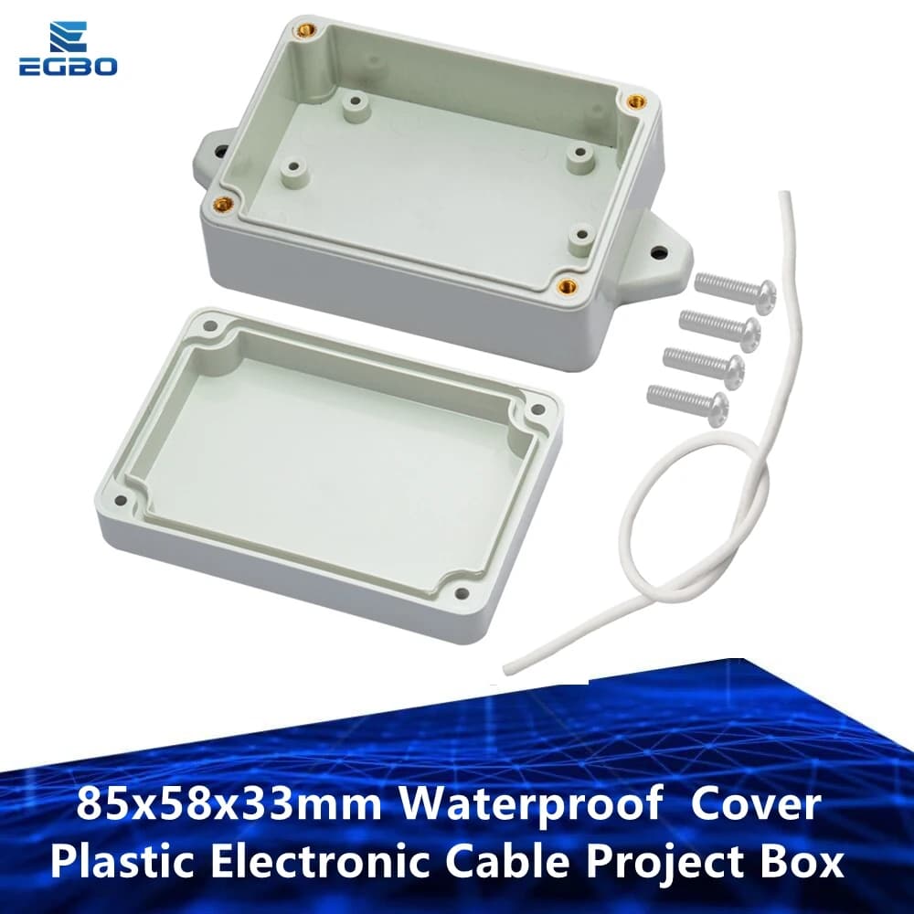 EGBO-Boîte de projet de câble électronique en plastique, couvercle étanche, boîtier, bricolage, 85x5