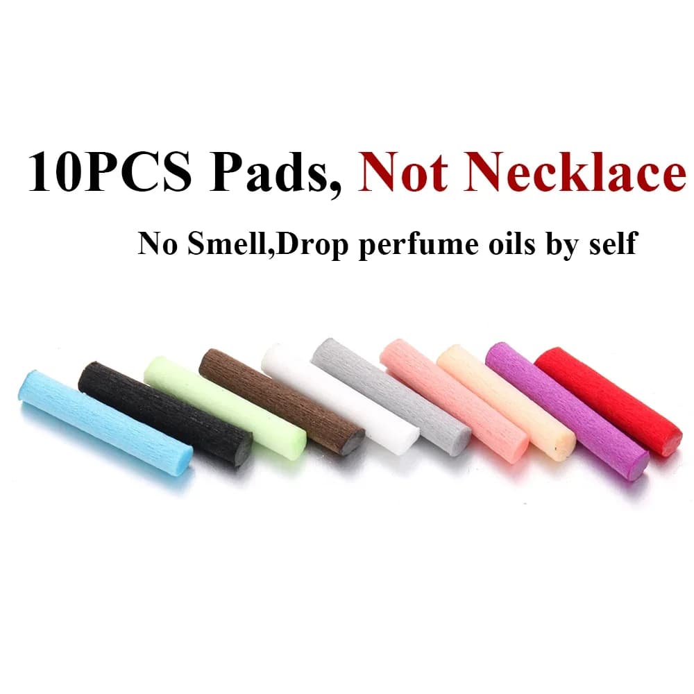 Collier d'aromathérapie avec pendentif diffuseur d'huile essentielle, médaillon en acier inoxydable,
