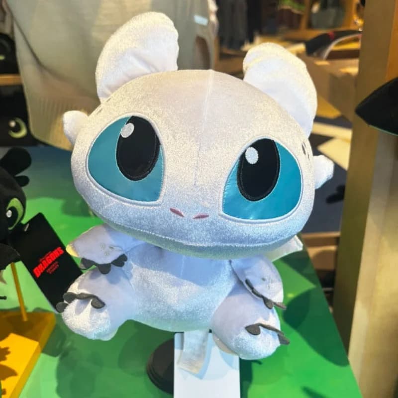 Peluches Black Night Fury et White Light Fury de Universal Studios - « Comment dresser votre dragon 
