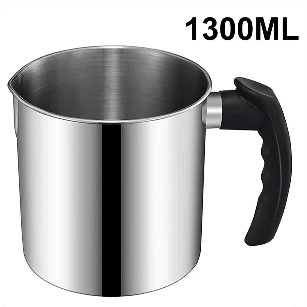 Poêle à verser pour bougies de 1,3 litre, poêle à cire à large ouverture de 44 onces de diamètre, po