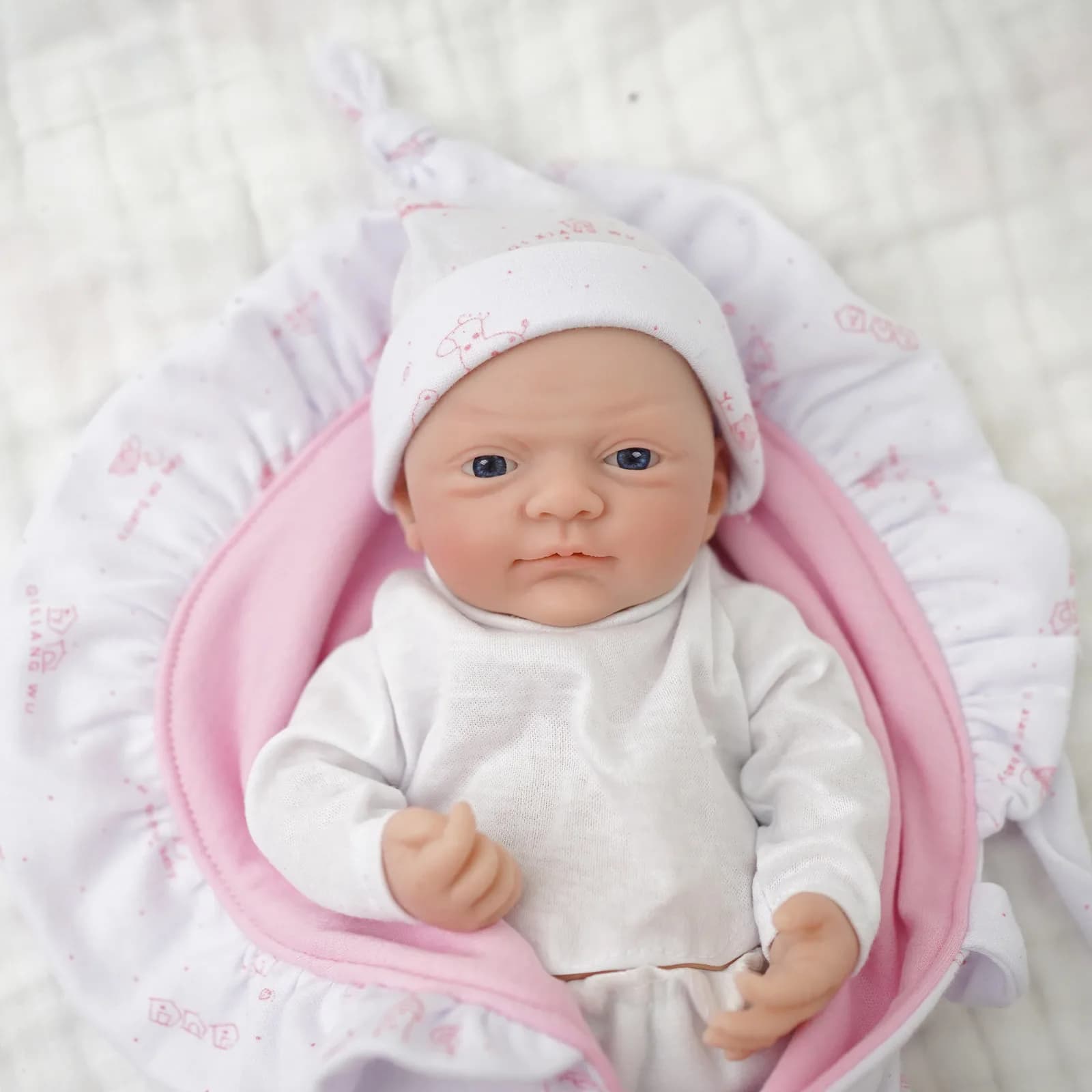 Reborn bébé poupées 12 "Micro préemie corps complet Silicone bébé poupée réaliste-né bébé poupées ye