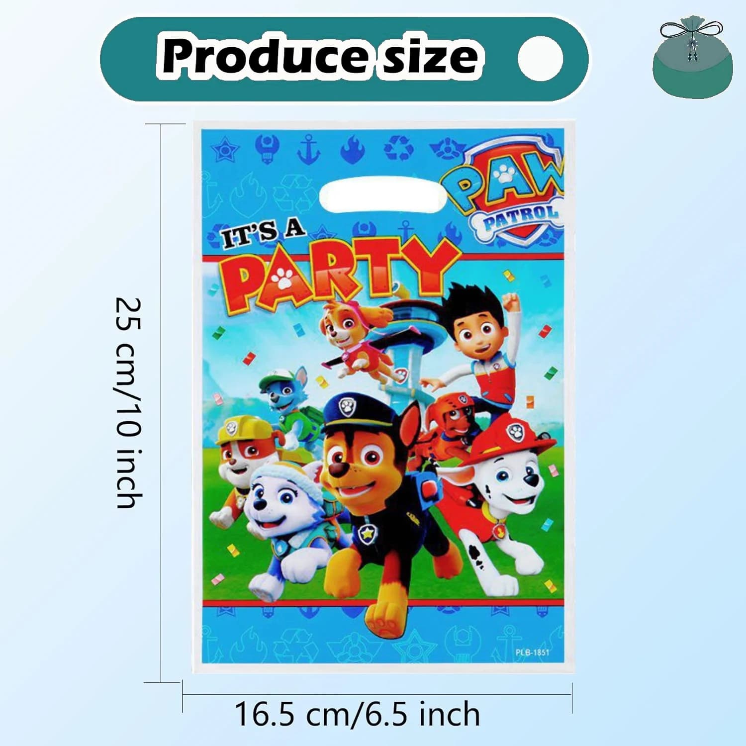 Sacs cadeaux PAW Patrol, décoration de fête d'anniversaire, sacs à friandises roses pour chiens, emb
