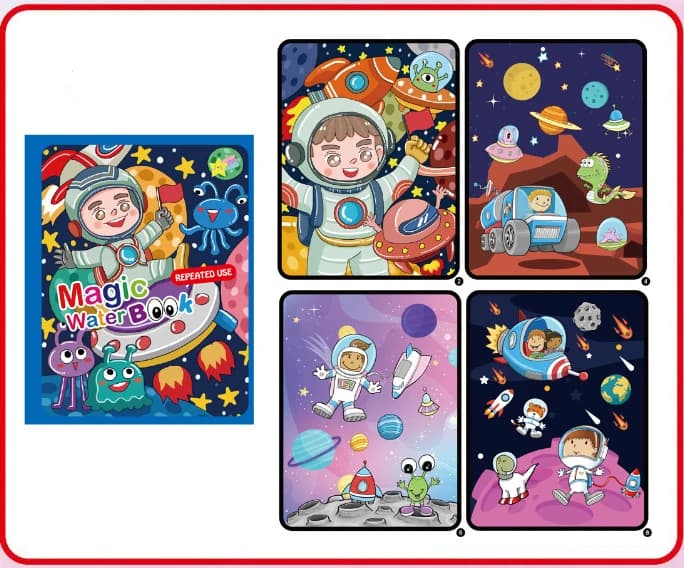 NOUVEAU Livres de coloriage à l'eau magiques, jouets de peinture pour cadeaux d'anniversaire, de Noë