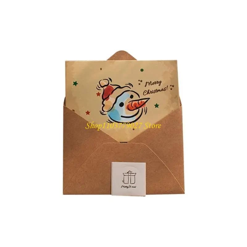Cartes voeux Noël C4DF avec carte voeux enveloppe invitations cartes postales fête du Nouvel An cade