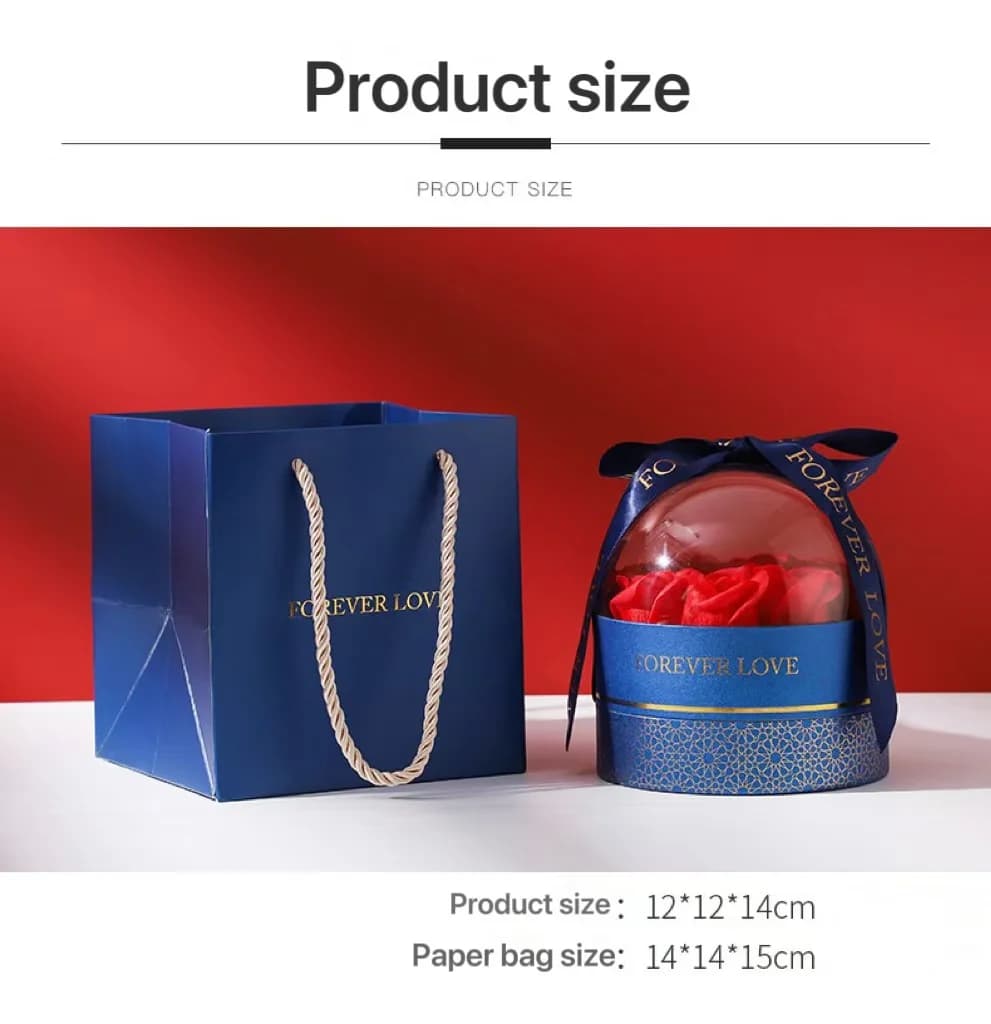 Coffret Cadeau Bijoux Fleur Rose 2026 - Parfait pour petite amie, Ensemble de bijoux élégant en form