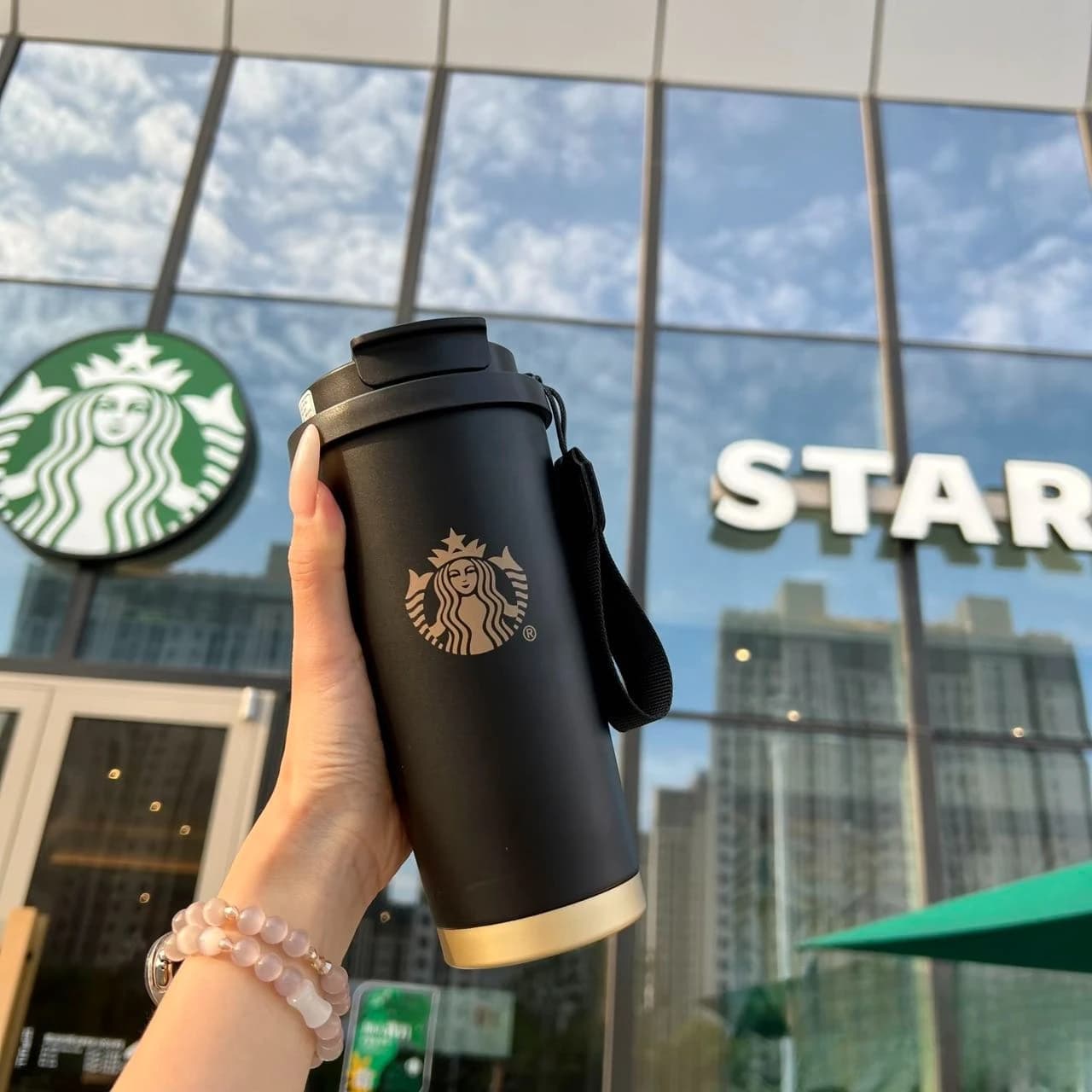 Thermos en acier inoxydable isolé Starbucks 2025, tasse à café noire de qualité supérieure, cadeau i