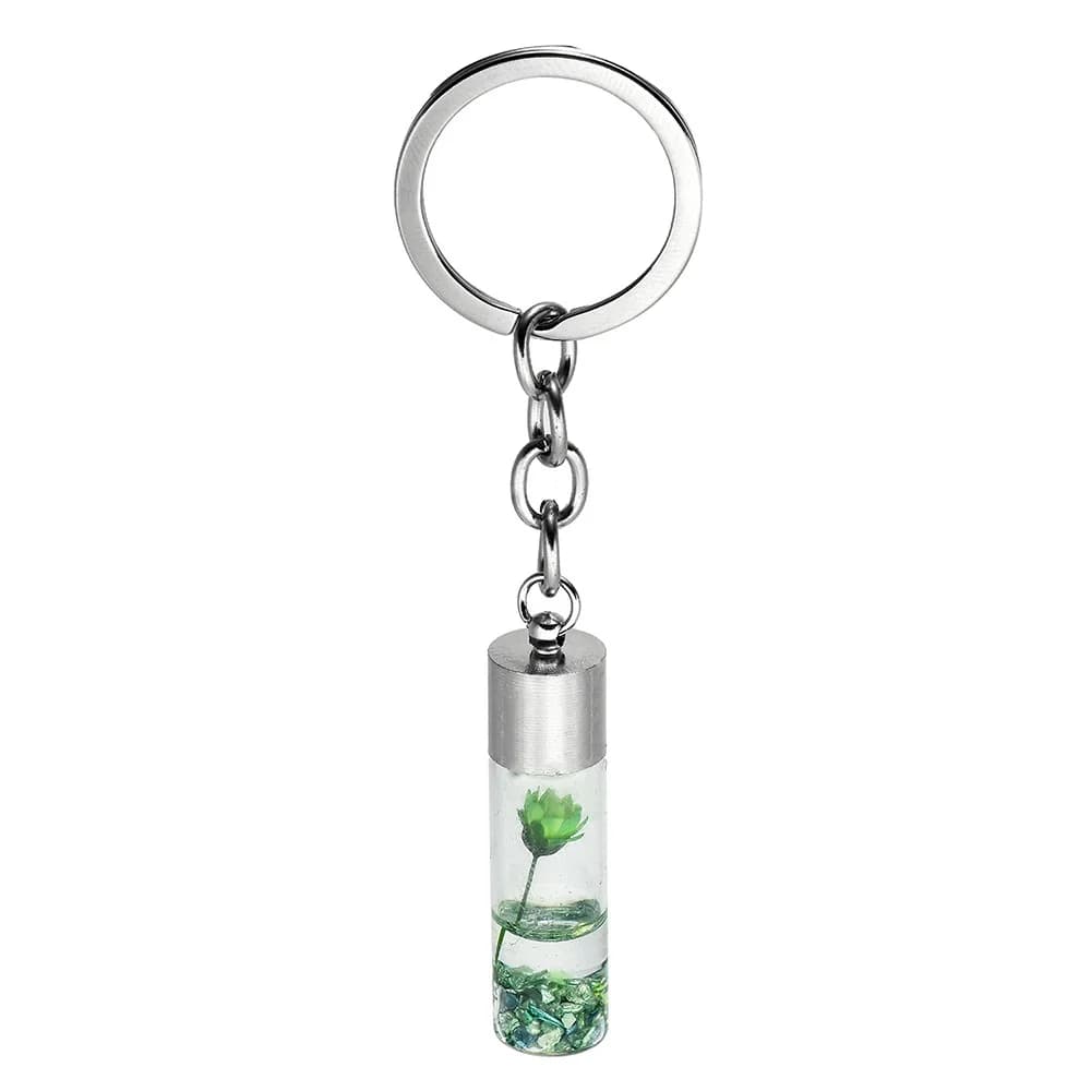 Cadeaux d'amitié, porte-clés fleur éternelle petite taille, porte-clés plante naturelle, porte-clés 
