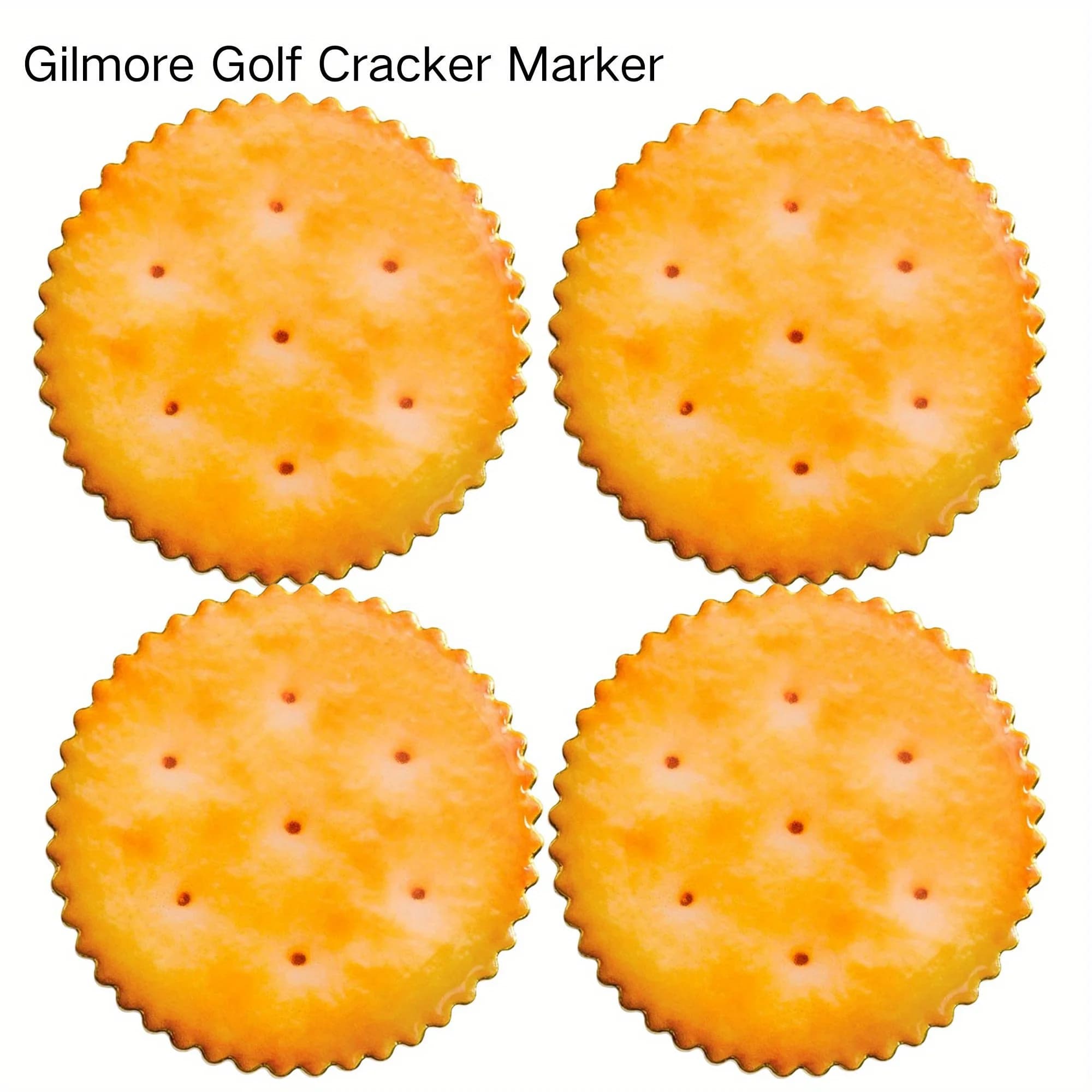 Paquet de 4 marqueurs de balle de golf Gilmore Cracker, accessoires de golf haut de gamme et cadeaux