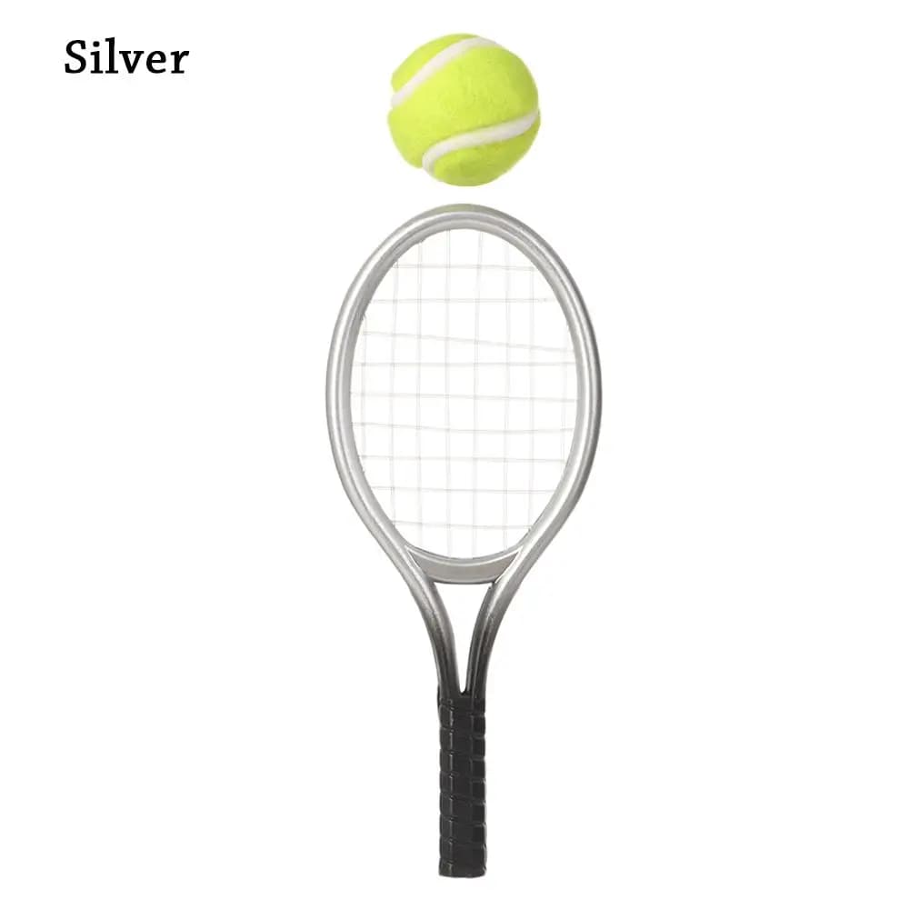 Accessoire maison de poupée raquette de Tennis poupée Mini raquette de Tennis et balle raquette de T