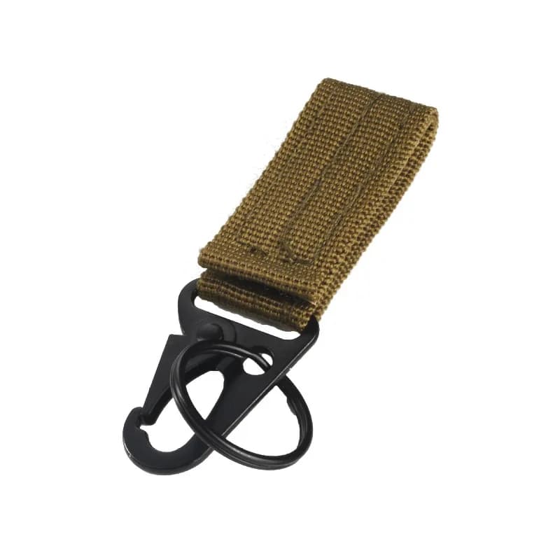 Porte-clés tactique d'extérieur, accessoires de sac de randonnée, sangle multifonctionnelle, crochet