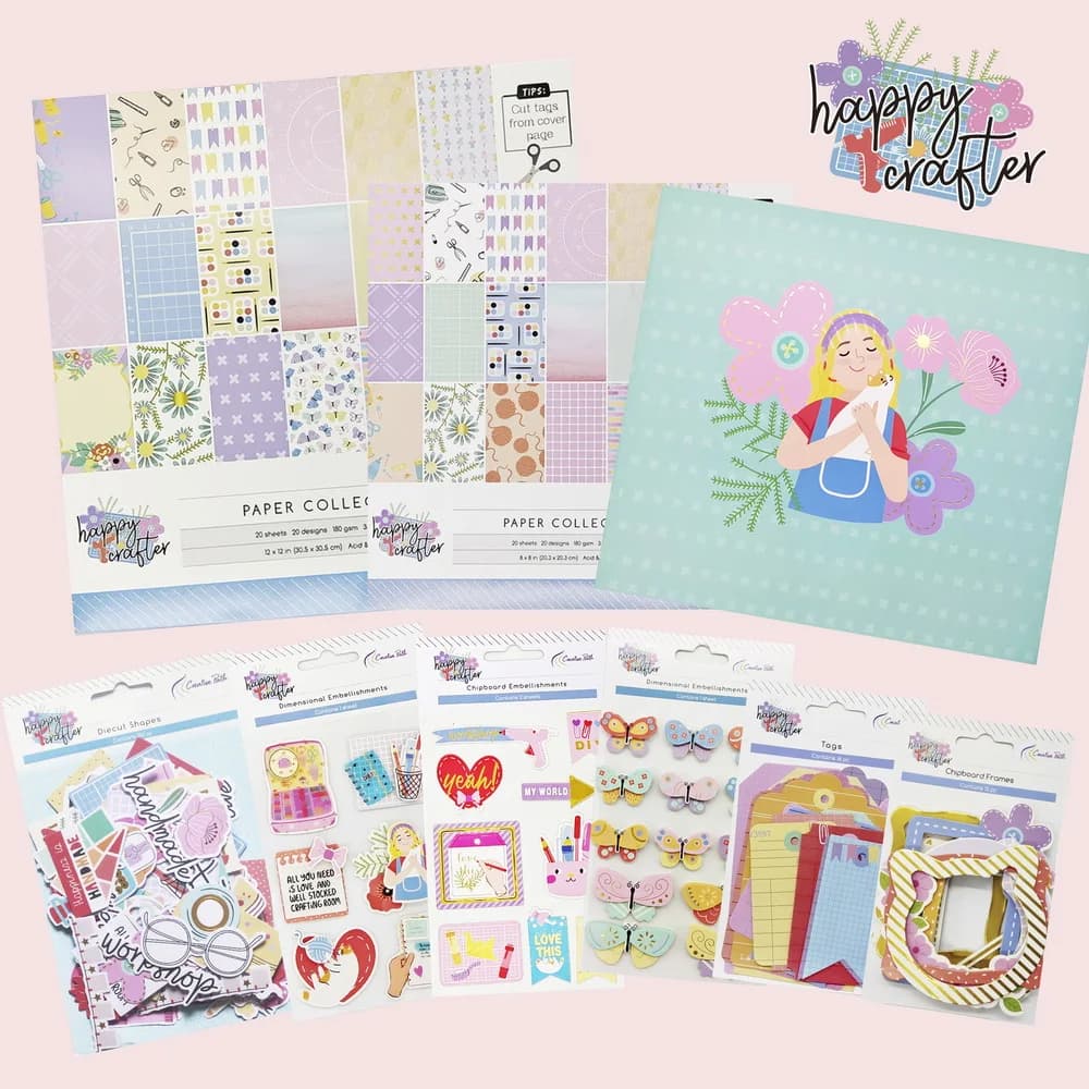 Kit de fournitures de scrapbooking Creative Path Value Pack, ensemble de matériaux d'artisanat, acce