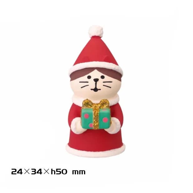 Ornement de chat de noël, traîneau de père noël à faire soi-même, avec renne et bonhomme de neige, a