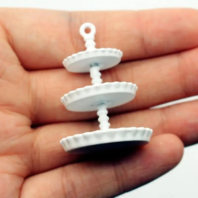 NOUVEAU 1 pièce Plateau à gâteau miniature pour maison de poupée, modèle de simulation, support à gâ