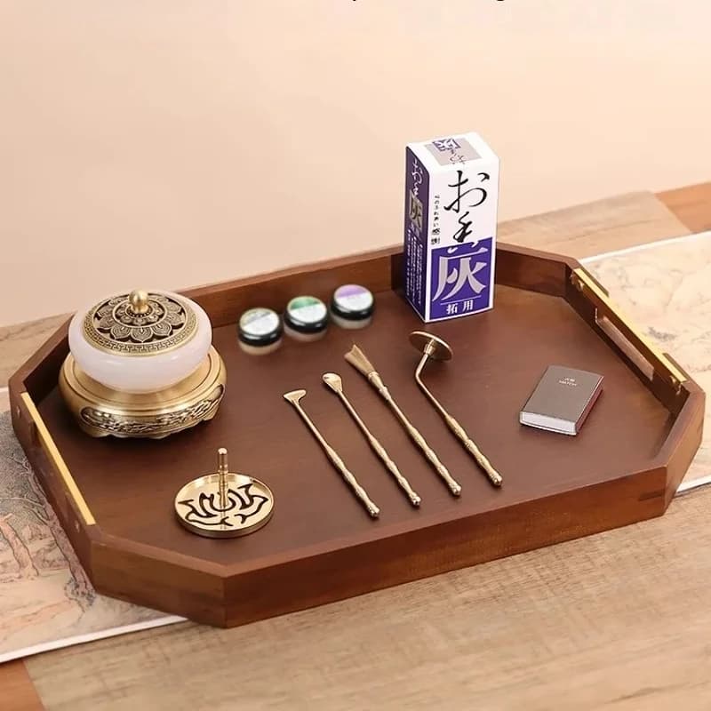 Coffret cadeau de route parfumée en jade naturel