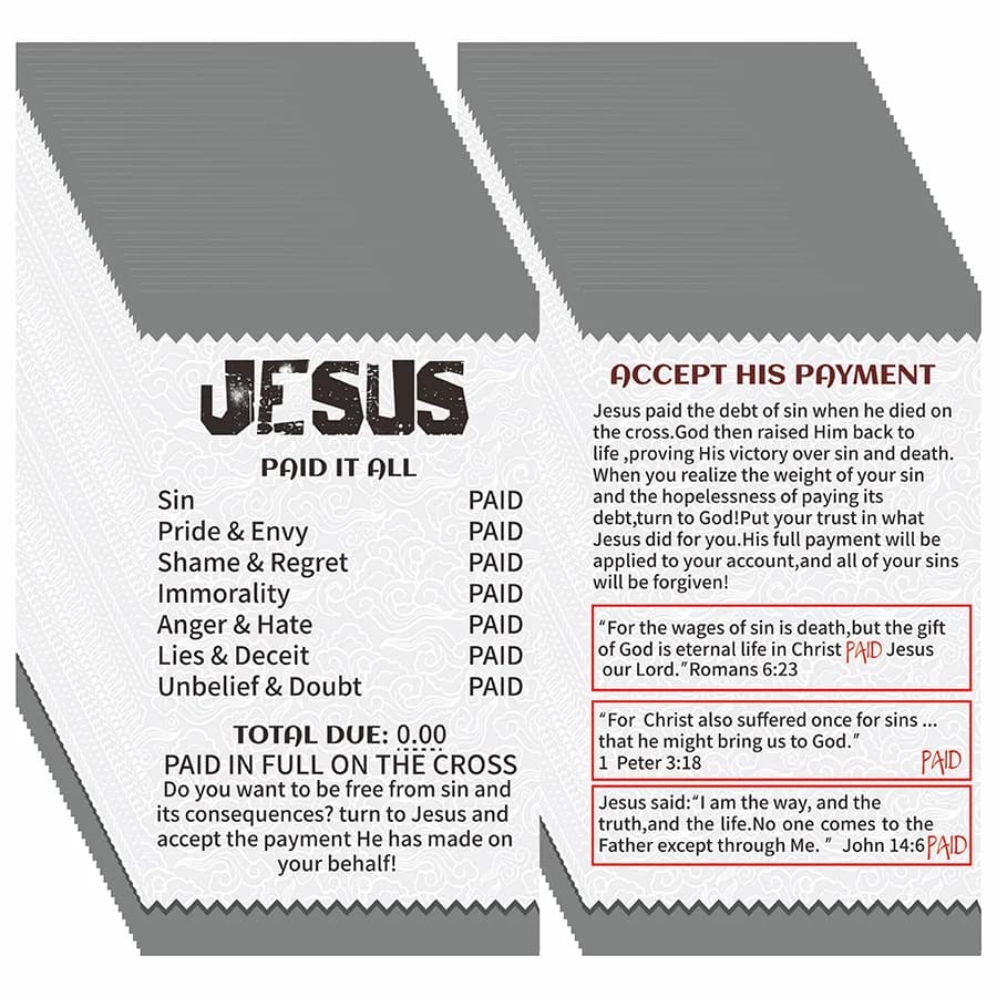 100 cartes inspirantes sur la foi, cartes de versets bibliques du Évangile, double face, pour cadeau