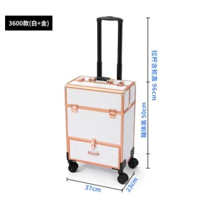 Boîte de maquillage professionnelle avec tiroirs, tiges de traction, boîte à outils pour broderie d'