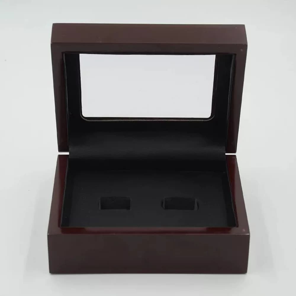Boîte à bijoux en bois, coffret de bagues, boîte en bois, ensemble de bagues de champions, boîtes à 