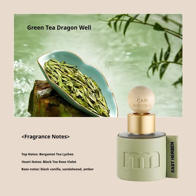 Ornement d'aromathérapie pour voiture en cuir de 50 ml, parfum longue durée, désodorisant d'air port