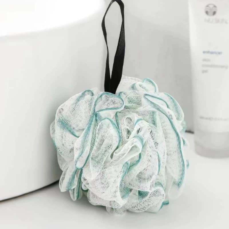 Boule de douche en éponge de bain pour soins de la peau, luxueuse, super douce, exfoliante et riche,