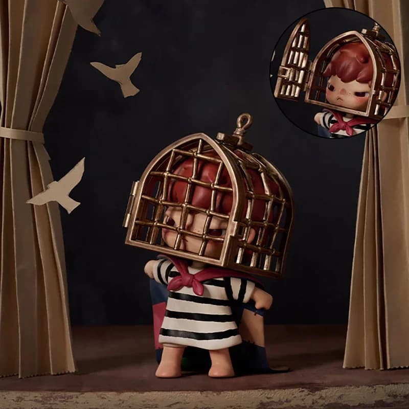 POP MART Hirono TAMED WILDGRASS Series Boîte Mystère Authentique Blind Box Figurines à Deviner Ornem