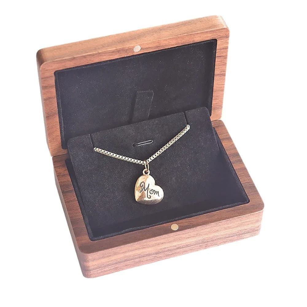 Boîte à bijoux rectangulaire portable pour femme, cadeau surprise pour couple, boîte de rangement pe