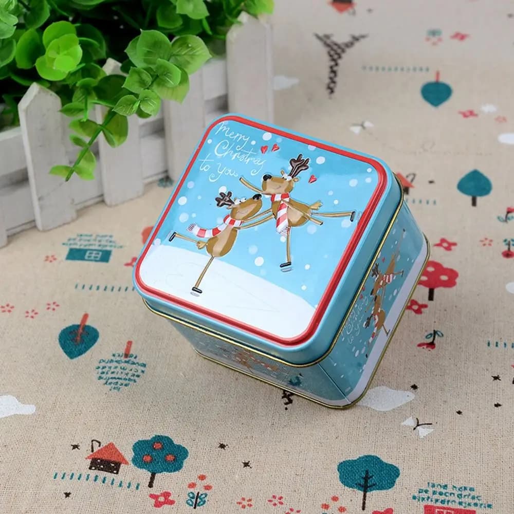Boîtes à biscuits bonhomme de neige de noël, pot à bonbons, boîte-cadeau, fournitures de noël, boîte