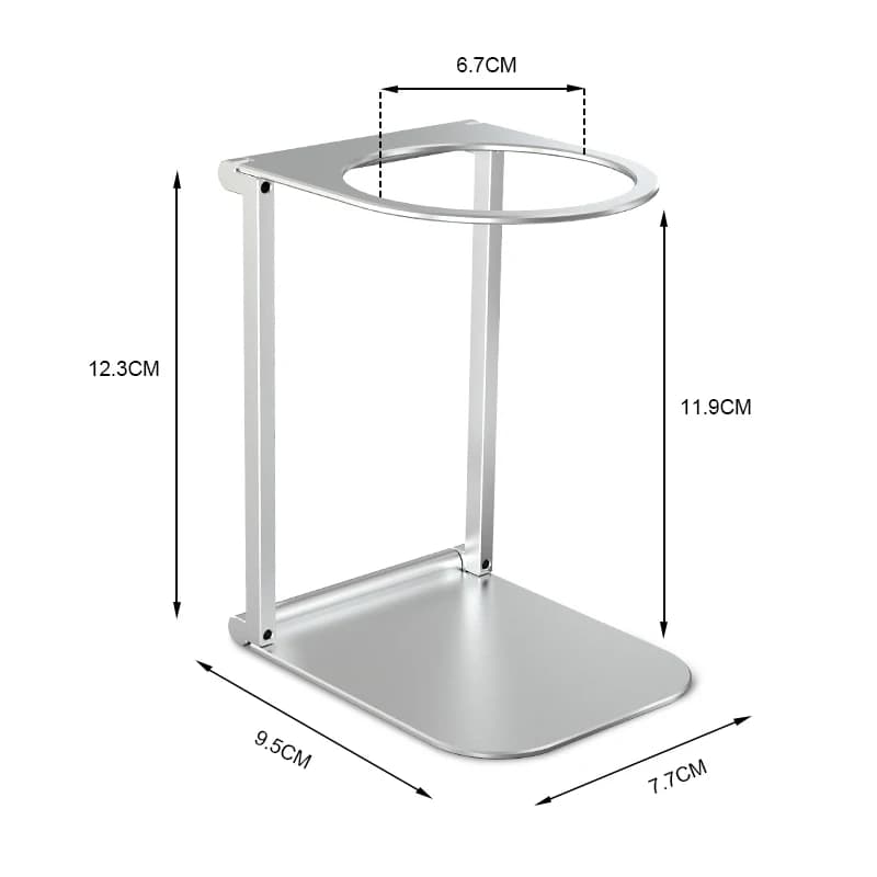 Support d'égouttement de café pliable, en alliage d'aluminium, pour Machine à café expresso électriq