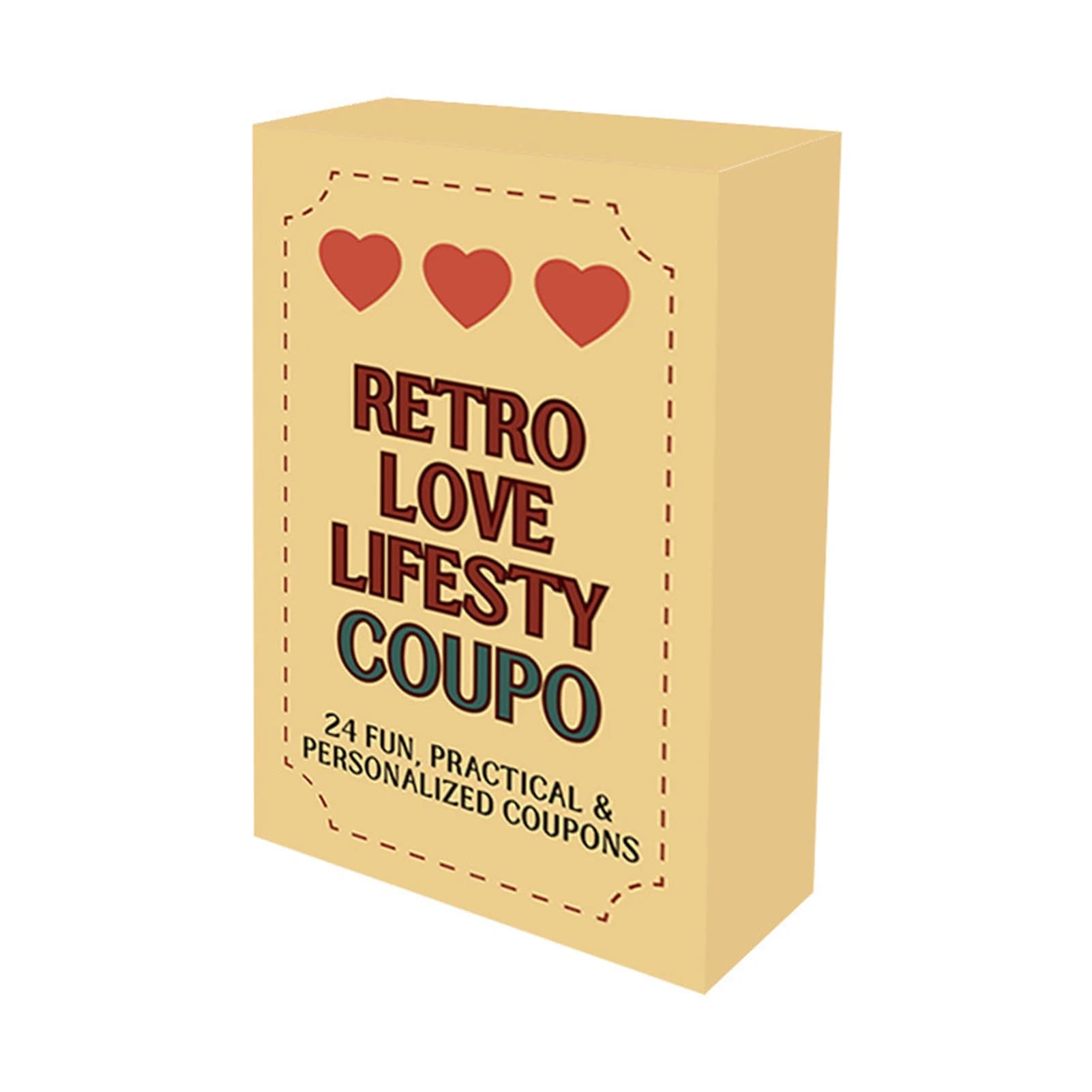Coupons d'amour Vintage, 24 pièces, cartes cadeaux créatives pour la saint-valentin, anniversaire, m
