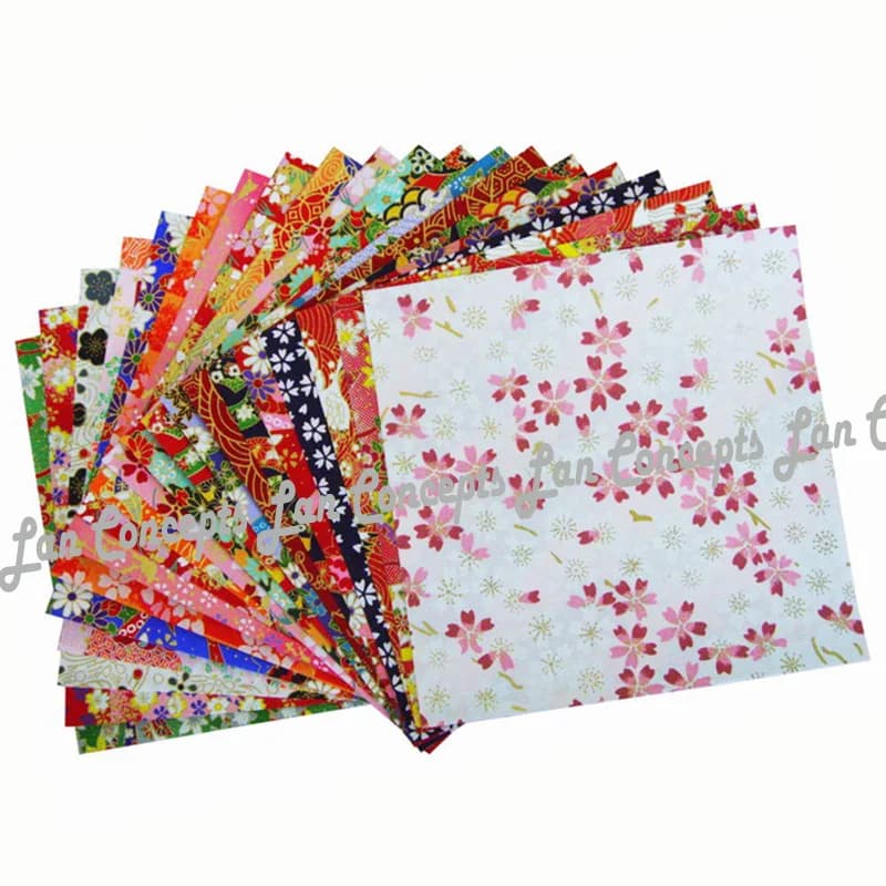 Papier japonais Origami, Washi, Chiyogami, Yuzen, pour bricolage, artisanat, scrapbooking, 200 pièce